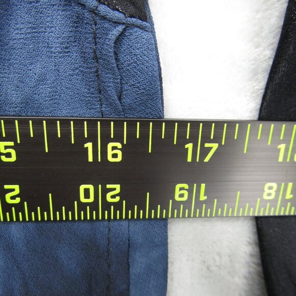 Coco & Juan Lagenlook Black Blue Abstract Asymmetric Maxi Dress 0 Stretchy - Picture 10 of 13